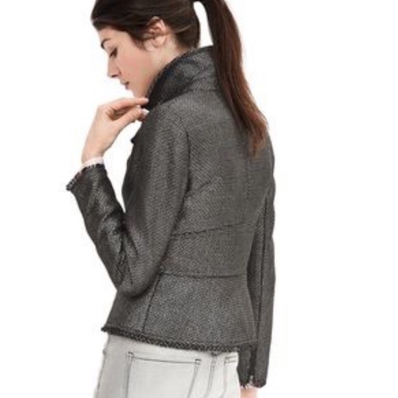 Banana Republic Black Textured Jacket - Picture 3 of 8